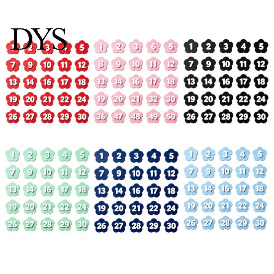 Standard Hex Pencil Accessories 30PCS Numbered Toppers, Reusable Prevent Confusion Labels, Primary School Organizing Tools Plastic Tracking