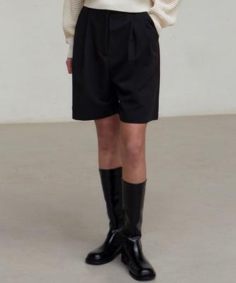 Nigaennikol Two Pintuck Bermuda Pants_5 Color (B Type)