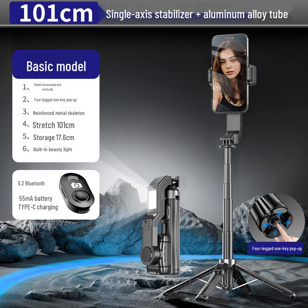 

Universal AI Smart Single-Axis Stabilizer for Mobile Phones: Anti-Shake Gimbal, Vlog & Live Streaming Tripod Selfie Stick