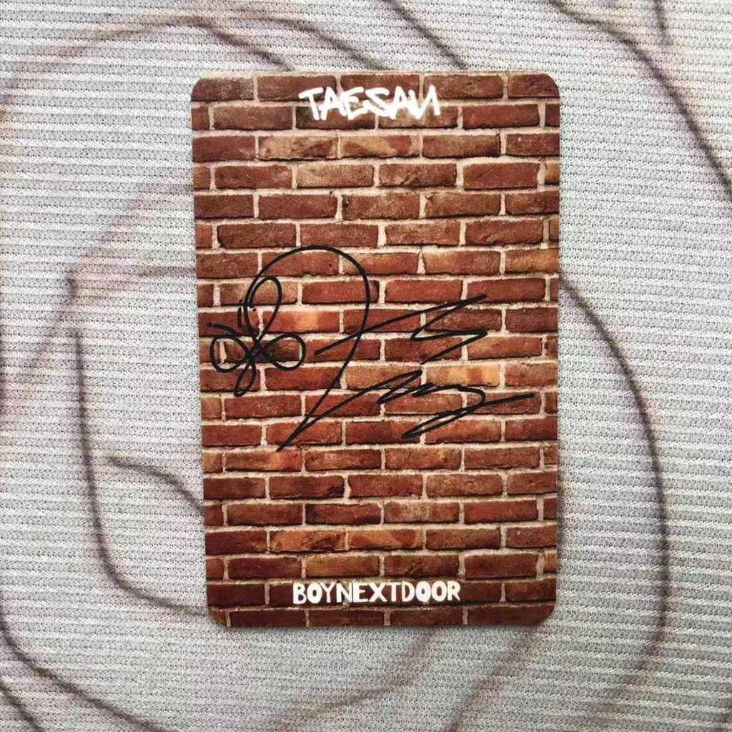 [USED] BOYNEXTDOOR WHO Utilization Certification Weverse Winner Tae San Trading Card