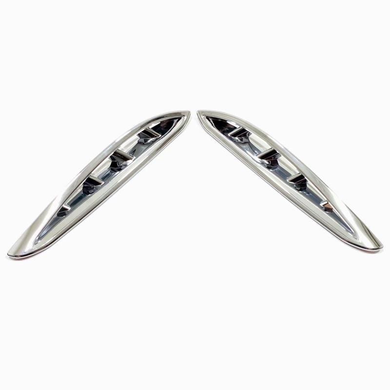 Chrome Front Grille Air Outlet Cover Decoration for Toyota Harrier Venza XU80   Front Fog Lamp Light Cover Trim
