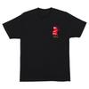 Santa Cruz Skateboards Shirt Screaming Mouth Chest Black