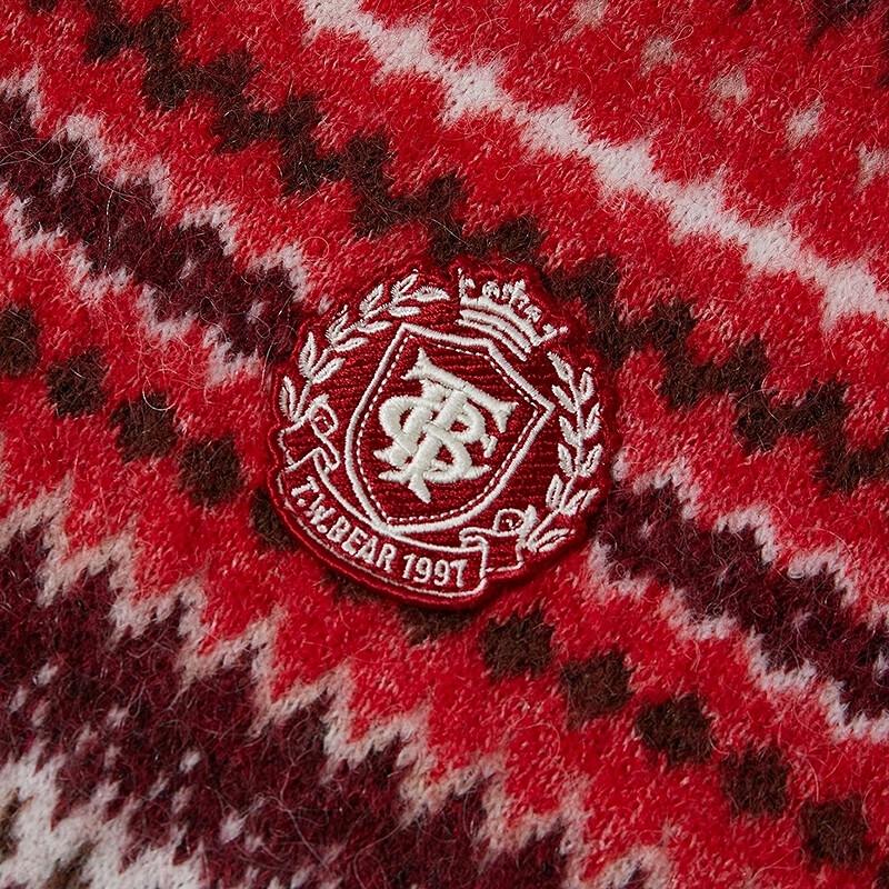 Teenie Weenie Women's Striped V-Neck Sweater