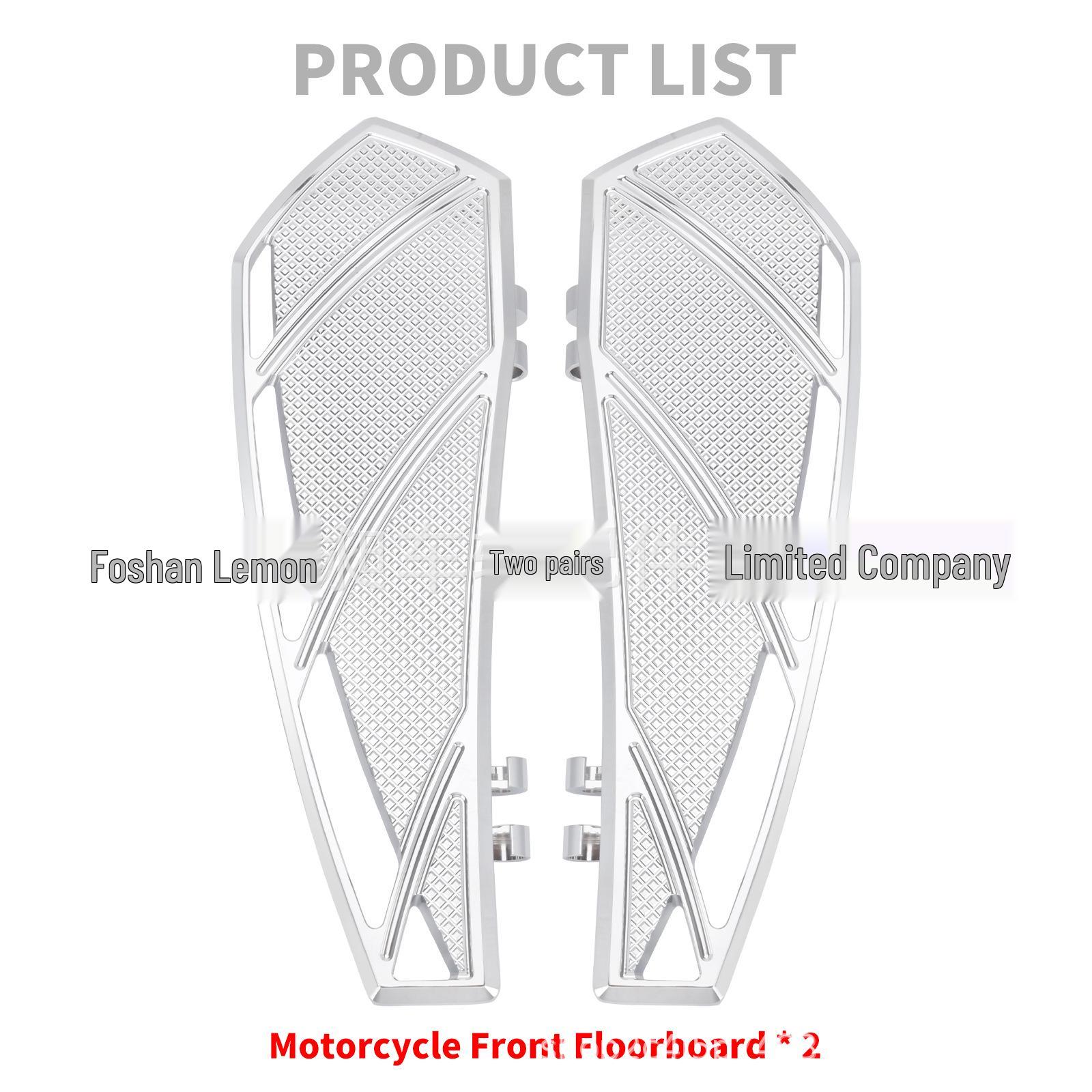 

Compatible Front Footpegs for Harley Road King, Street Glide, Road Glide, and Ultra Flagship Models