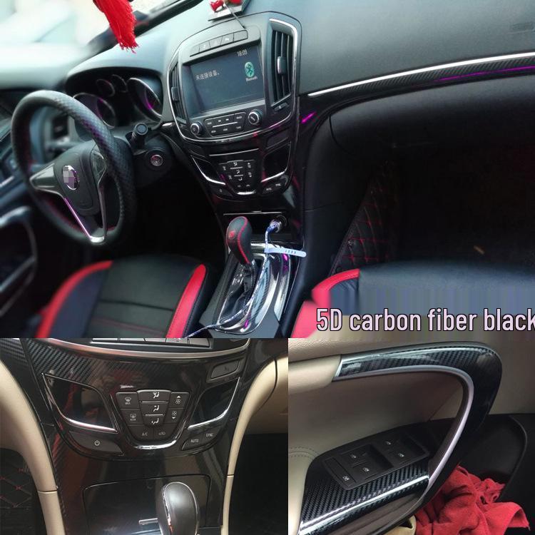 Fits 14-16 Regal Models: Carbon Fiber Interior Console Shift Lever Decoration Film