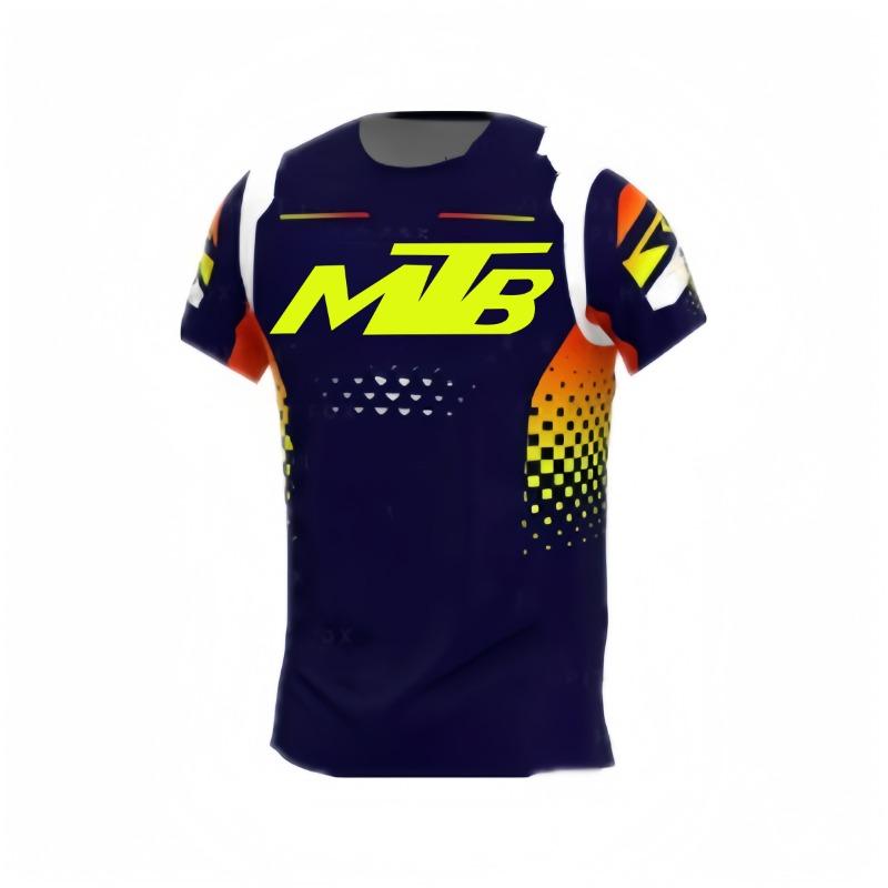 Maglie Downhill per Mountain Bike Magliette da Bici MTB Abbigliamento Sportivo Offroad DH Maglia da Moto Motocross Abbigliamento Sportivo Manica Corta Ciclismo
