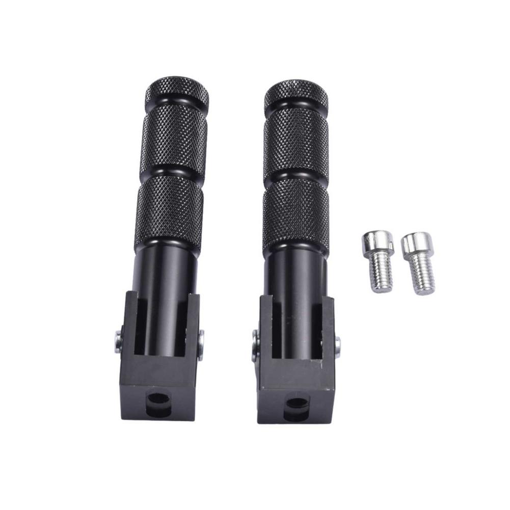 8MM Universal Folding Rear Passenger Footpegs Motorcycle Foot Rest Pegs Pedal Rearset Footrest Pad Set Motor Scooter Accessory