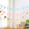 With Rope Triangular Flag Gold Color Party Decoration Flags Birthday Party Banner Birthday Party