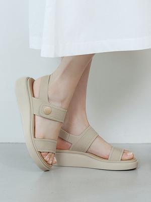 Elcanto Mats Women'S Embossed Strap Molded Sandals 3.5Cm Lcww99M526