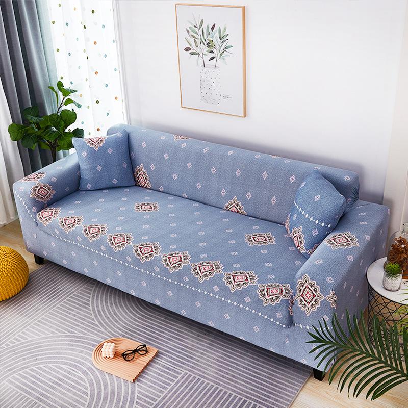 Capas em forma de L de 1/2/3/4 lugares estilo nórdico capas de sofá extensíveis de geometria simples para sala de estar, escritório, sala de estudo, sofá
