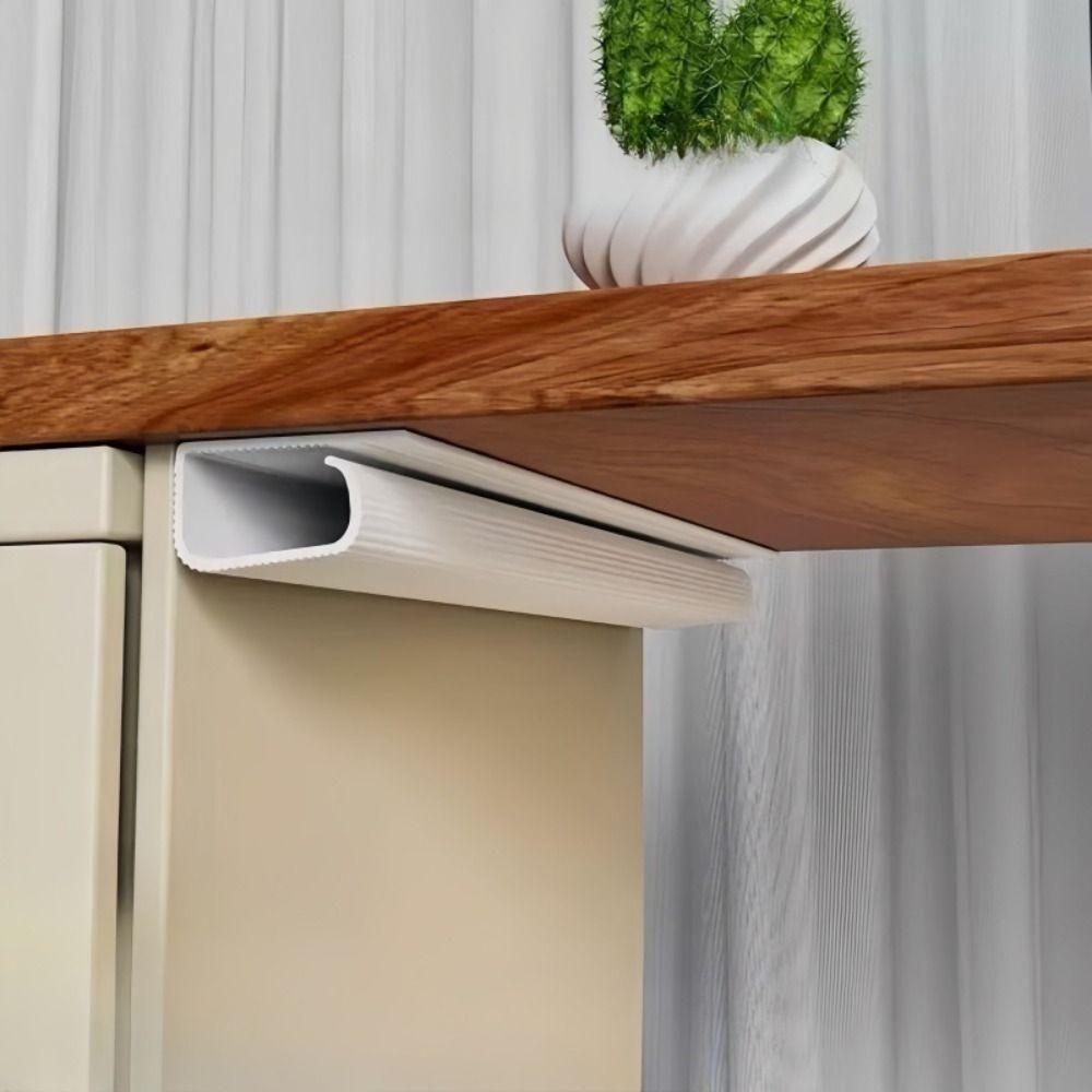 Self-Adhesive Cable Organizer PVC Under-table Cable Duct for Home Office Wire Organizer