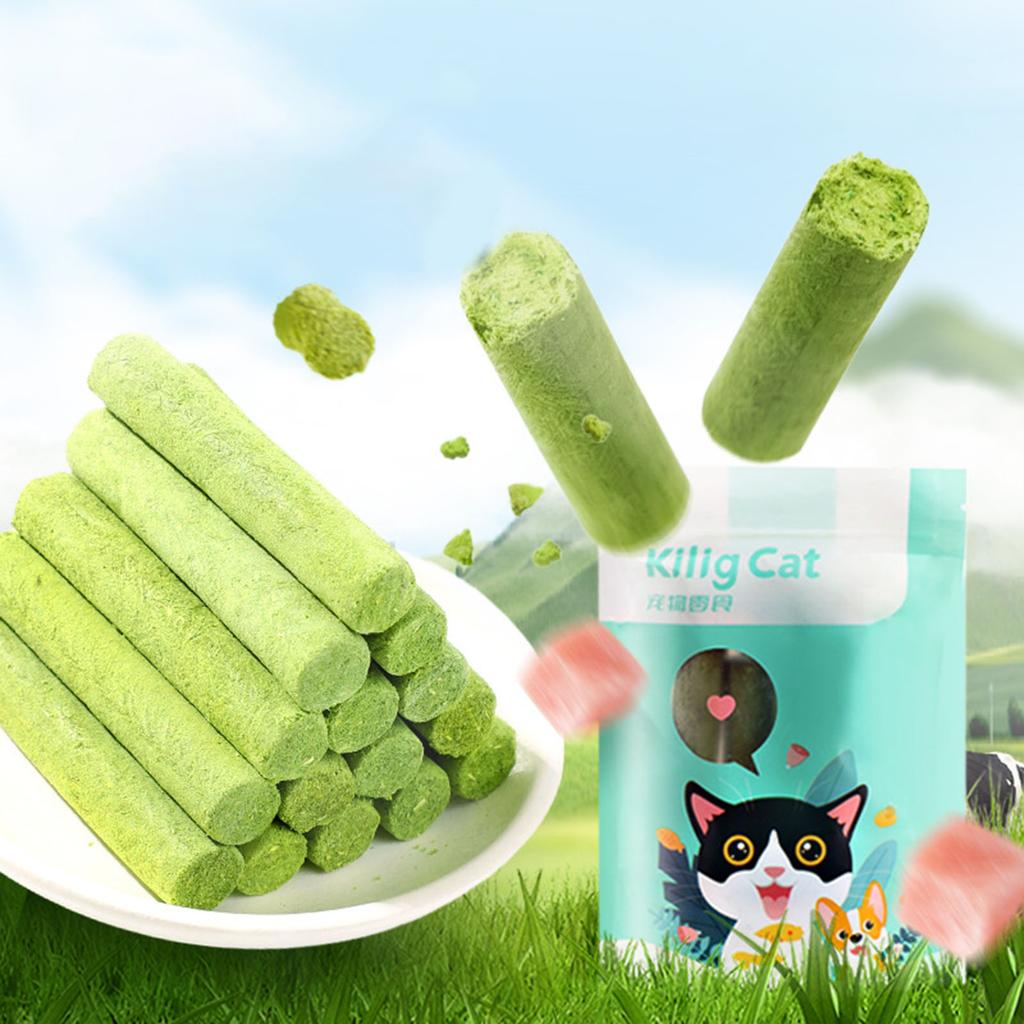 Anti-Hairball Cat Snack Promotes Excretion of Hair Balls Cat Grass Snacks Cat Grass Teeth Cleaning Snacks