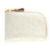 Porta-Moedas Compacto AGILITY affa "Ciel", Mini Carteira com Zíper em L, Dourado e Prata