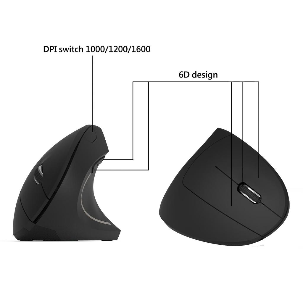2.4G Vertical Wireless Bluetooth 5.0 Mouse Ergonomic Rechargeable Mause Portable PC Gamer For Computer Laptop Notebook