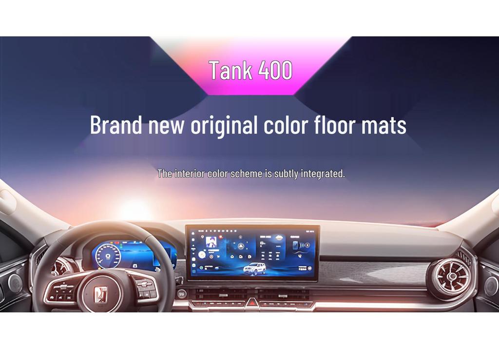 Tank 400 All-Inclusive Floor Mats for Hi4-Z/Hi4-T and Fuel Models - Car Interior Carpet for New Energy Vehicles