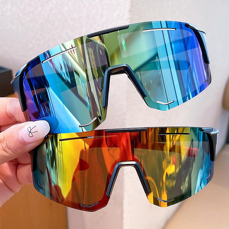 1/8pcs UV400 Cycling Sunglasses for Men Women Big Frame Sports Eyewear Running Fishing