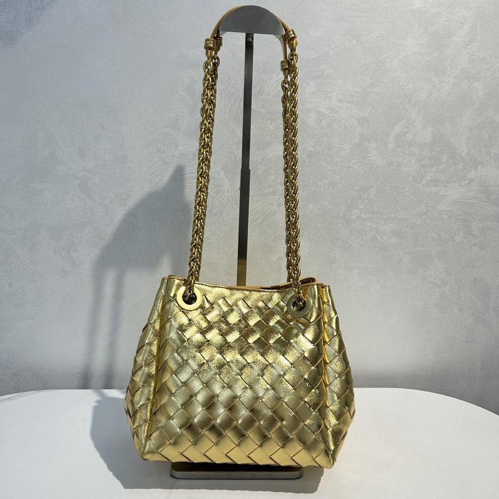 2025 Women's Handmade Leather Woven Chain Bag – Versatile Shoulder & Messenger Bag