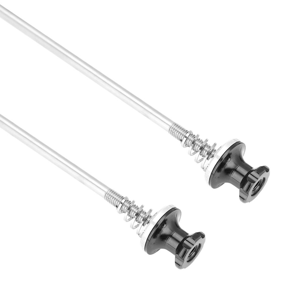 Stainless Steel Axle CNC Alloy Skewers for Bike Road Bicycle Quick Release (black 100 130)