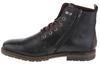 RIEKER Booties, Mens Black Lace-up Shoes