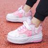 Laufende Schuhe Vierräder Ohne Lichter Studentenversion 6-15 Jahre Alte Jungen Verformbare Sportschuhe Mädchen Hochwertige Rollschuhe Winter