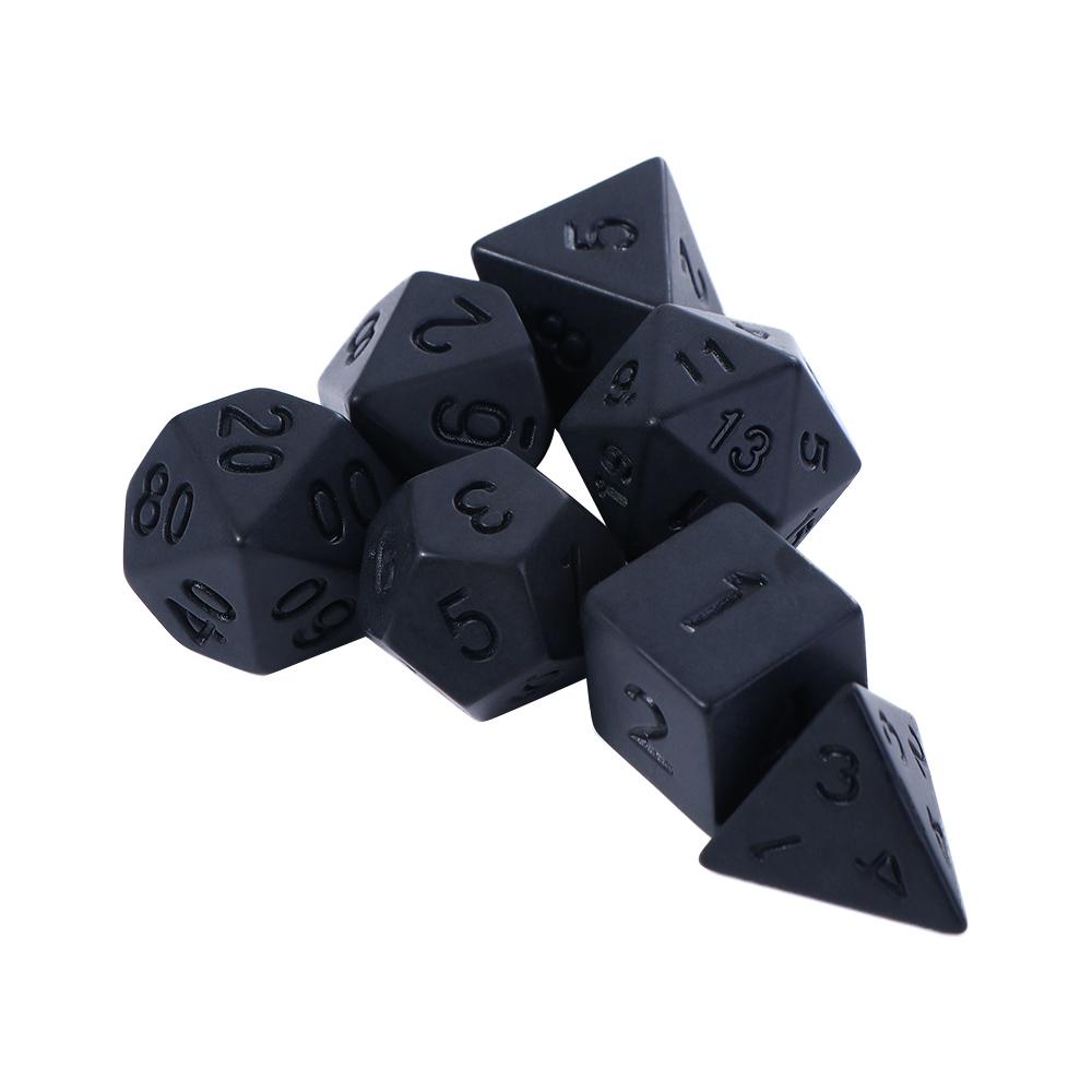 Board Games Role Playing Game Polyhedral Dice Black RPG Dice Set Educational Toy Number Dices Kit