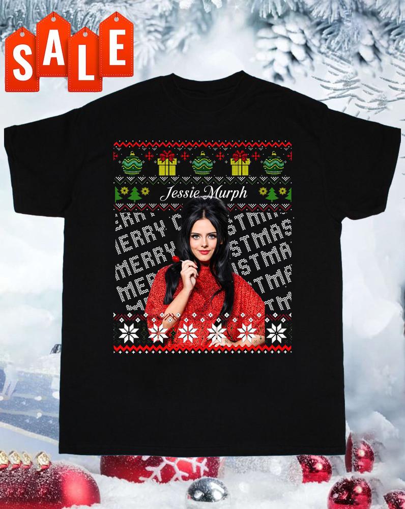 Xmas Jessie Murph Ugly Christmas Cotton Adult Full Size DI1159 Unisex T-Shirt L