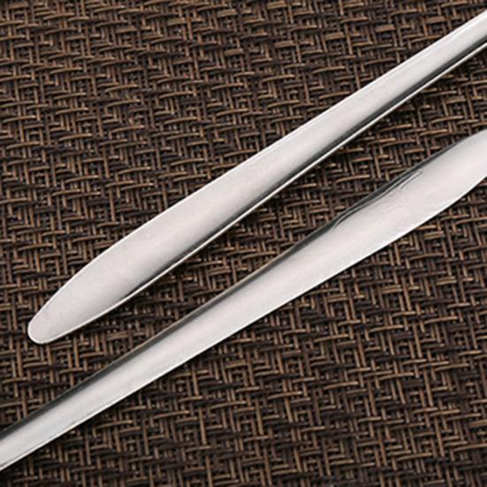 10Pcs Long Coffee Ice Handle Stainless Steel Tea Cream Dessert Spoon Tableware