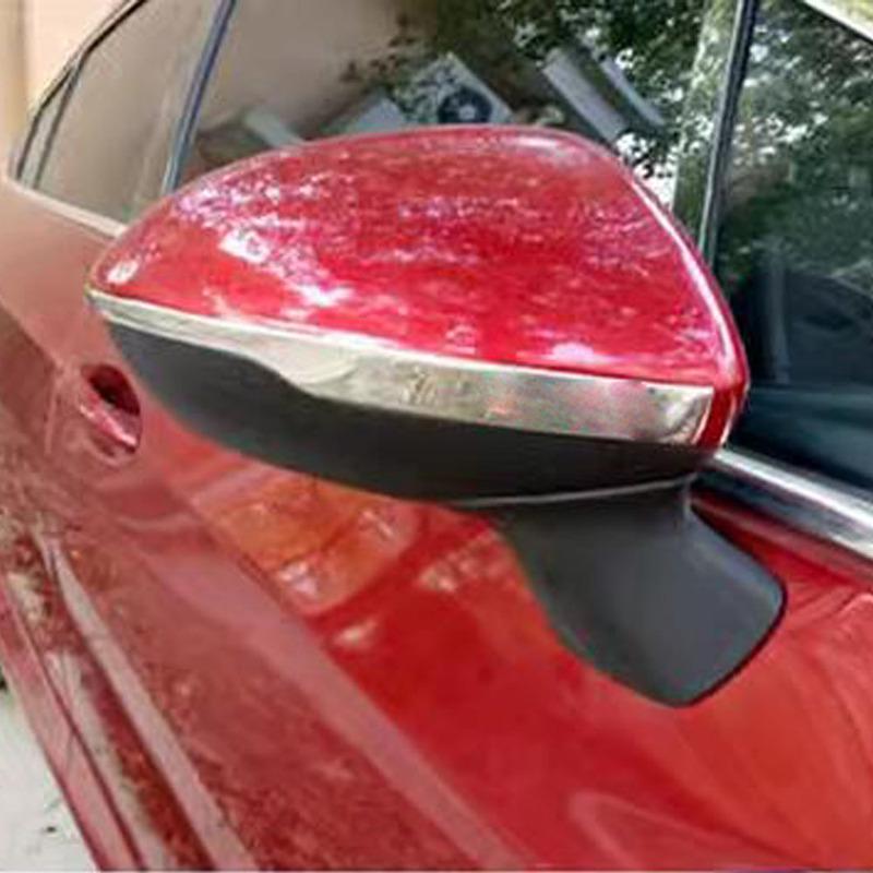 For Chevrolet Cruze Sedan 2017 2018    Back Rear View Rearview Side Mirror Cover Stick Trim Frame Lamp Eyebrow