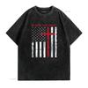 In God We Trust with Patriotic Vintage American Flag T Shirt Vintage Washed Designer Clothes Comfortable Stretched Unisex