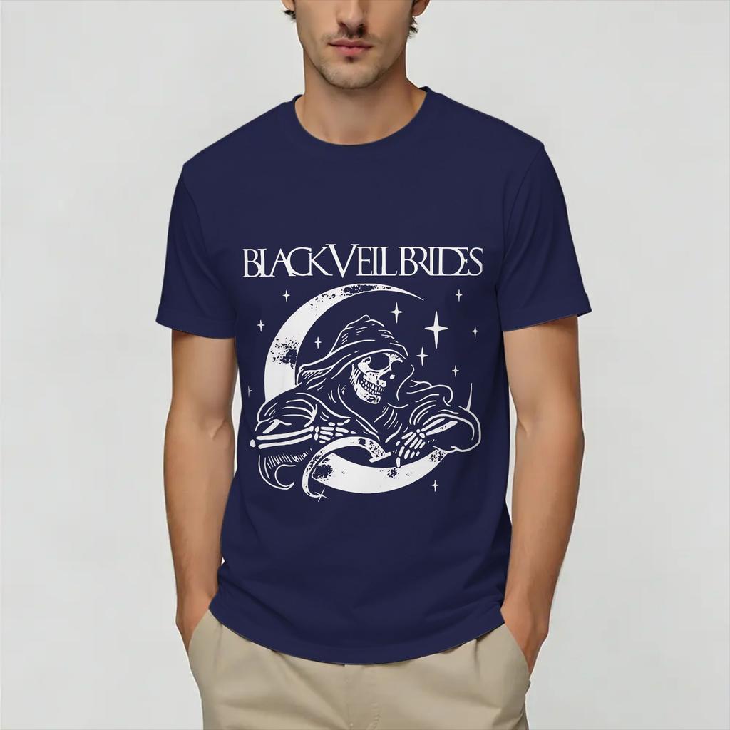 Black Veil Brides Tshirts For Unisex Novelty Cotton Tee Shirt Crew Neck Short Sleeve T Shirt Plus Size Clothes