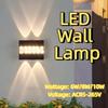 AC85-265V LED Wall Lamp Up Down Illumination 10W/8W/6W Waterproof Wall Light Modern Energy Saving Wall Washer Light House