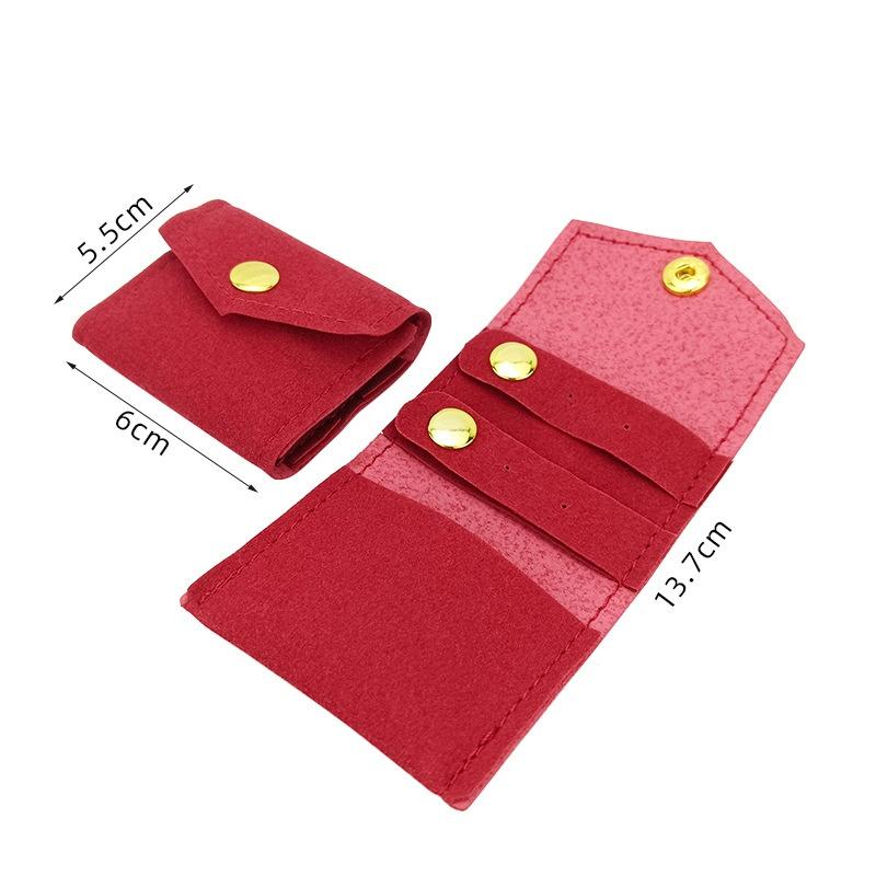 Mini Jewelry Organizer Multi-Functional Velvet Jewelry Bag Jewelry Storage Bag Portable Portable Necklace Ring Bag For Home Gift