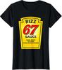 Rizz 67 Sauce Parody Funny Trending Internet Memes Ladies' Crewneck 100% Cotton T-shirt Mens Tees Top