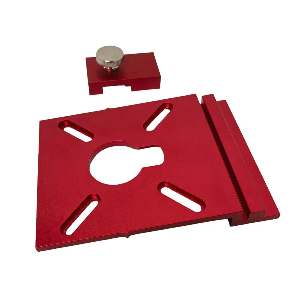 Woodworking Aluminum Router Guide Rail Adapter Straight Line Milling Groove For Cutting With Rail Stop