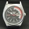 VINTAGE REFURBISHED SEIKO 5 AUTOMATIC 6309A JAPAN MENS BLACK WATCH A440909-4 Sk-a440909