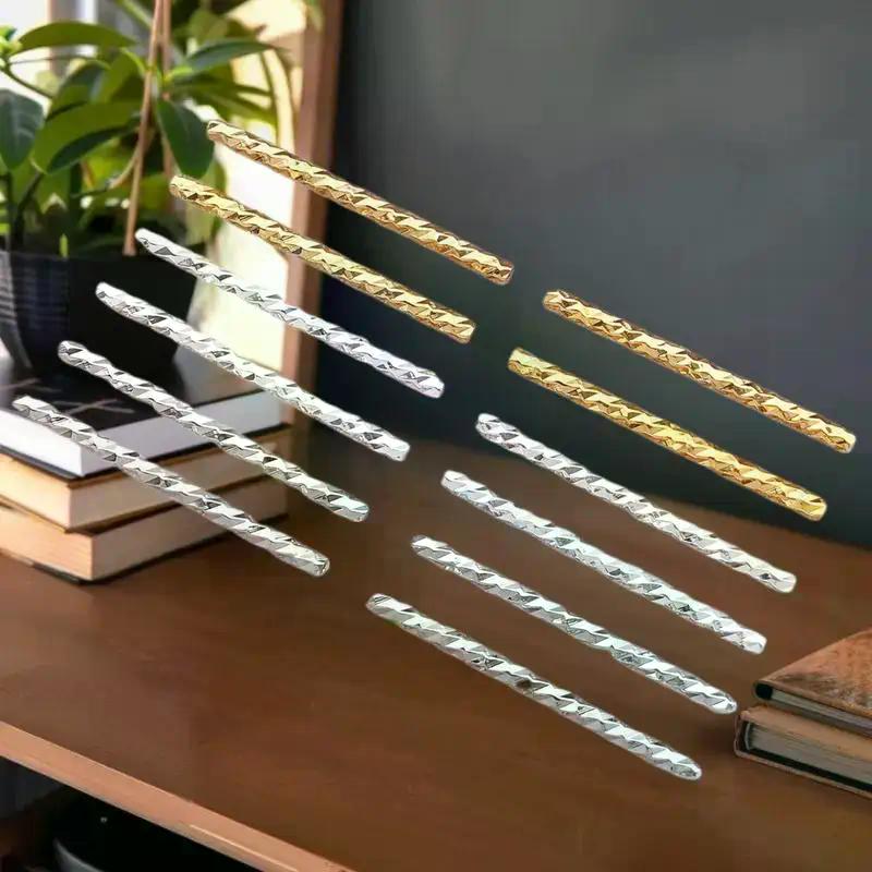 50pcs 18K Copper Plated True Golden Thick Silvery Platinum Batch Flower Connection Tube, DIY Bracelet Jewelry Making Accessories