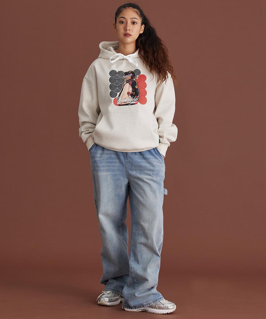 Dice Girl Hoodie Oatmeal
