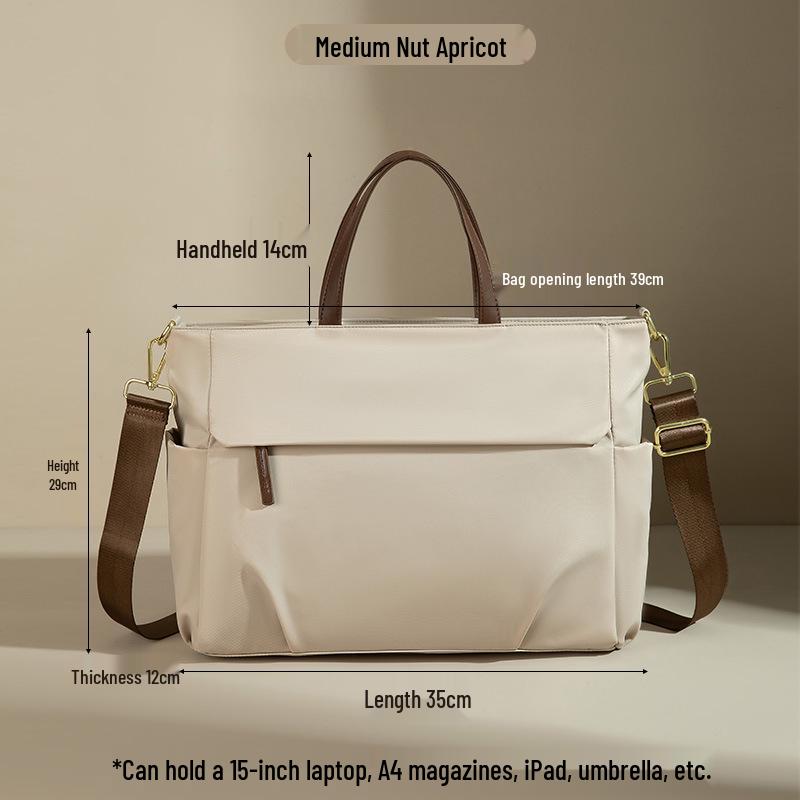 Damen Laptop Schultertasche - Große Kapazität 15,6" Aktentasche Tote