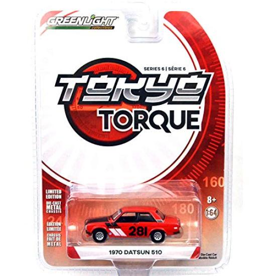 Greenlight Масштаб 1:64 Серия «TOKYO TORQUE 6» 1970 DATSUN 510 №281 ПОВОРОТ НАПРАВО RACING