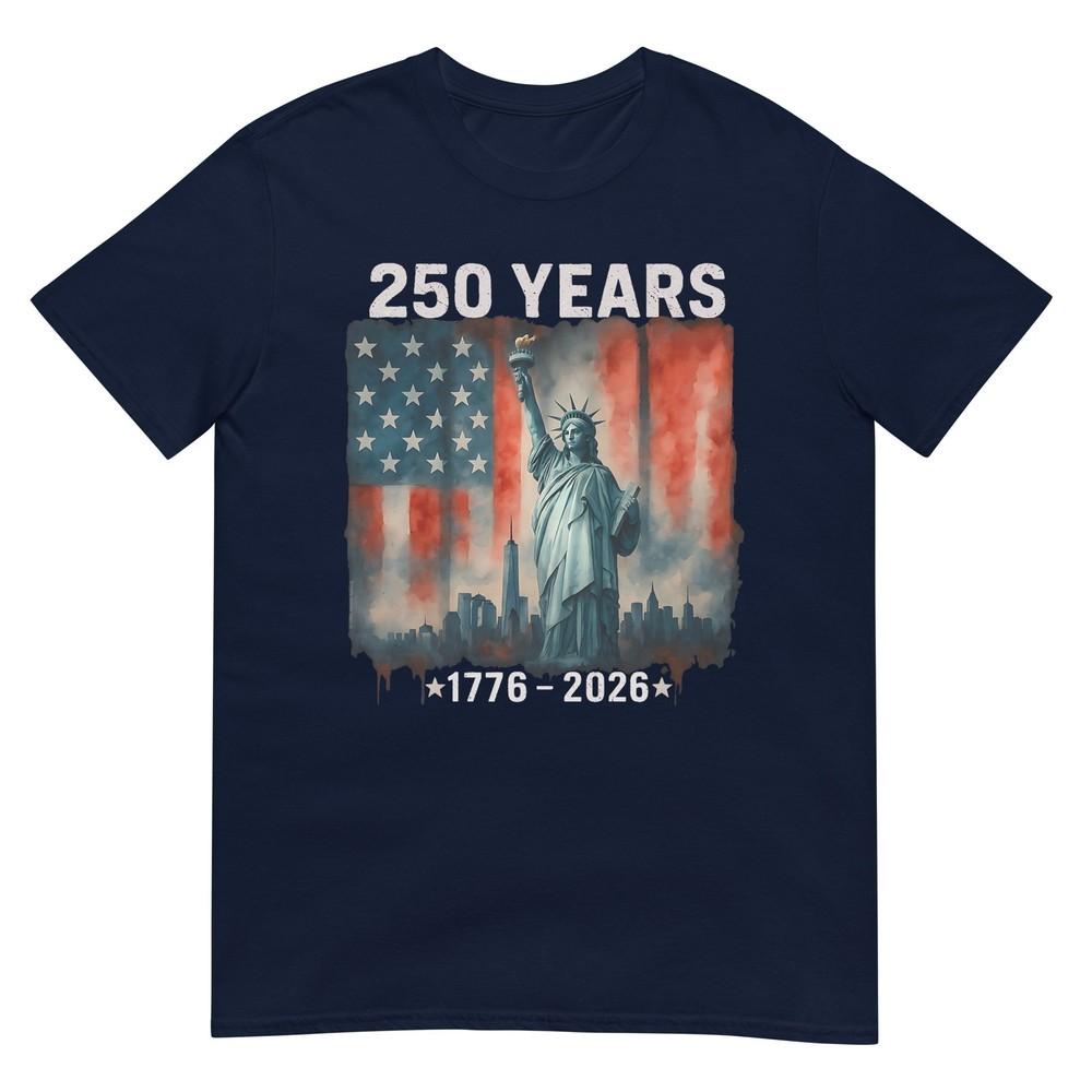 250 Years Flag Statue Of Liberty 17762026 250th Birthday TShirt S
