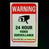 5 Stück 24H CCTV Videoüberwachungskamera System Sicherheitswarnschild Aufkleber Überwachungsmonitor Alarmkameras Wandaufkleber Decal