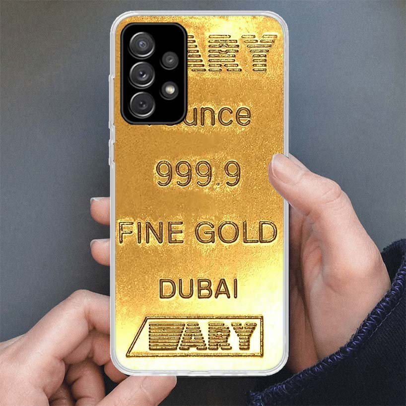 Fine Gold Pattern Printing Phone Case For Samsung Galaxy A51 A50S A71 A70 A41 A31 A21S A10 A20E A30 A40 A6 A7 A8 + A9 Soft Shell