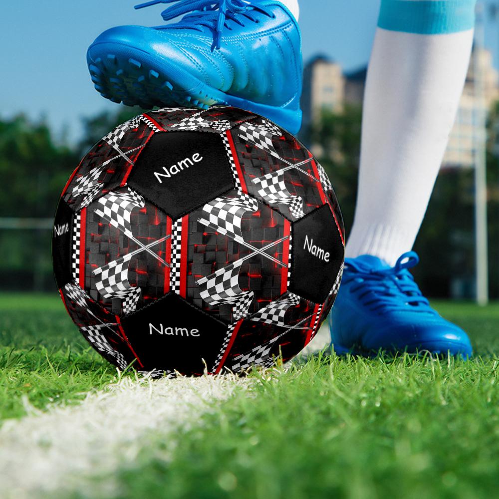 Custom Name Racing Theme Size 5 Soccer Ball, Suitable for Both Indoor and Outdoor Matches, a Gift Suitable for Everyone.