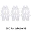 1-3 pcs Protective Case Cover for Labubu Doll V1 V2 V3V4,Plastic Acrylic Display Case for Standing and Seat Series with Keychain