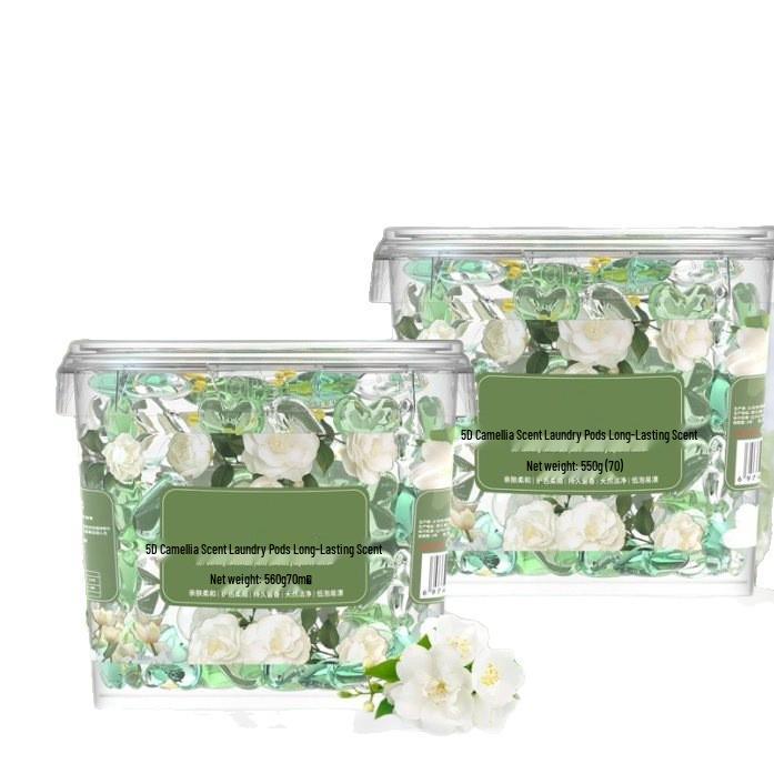 Camellia 5D Laundry Pods: 5-in-1 Long-Lasting Scent Beads for Clothes
