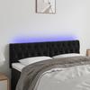 VidaXL LED Headboard Bedroom Furniture Double Bed Accessory Head of Bed Frame Interior Black 3121998