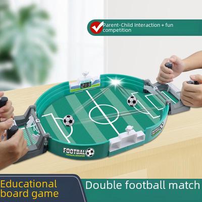 Jogo de Futebol de Mesa Portátil para Crianças: Brinquedo Educacional de Batalha de Mesa Dupla para Pais e Filhos com Campo Grande