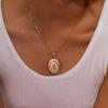 Locked Virgin Mary Necklace Pendant for Women Gift, Miraculous Medals Catholic Christian Jewelry