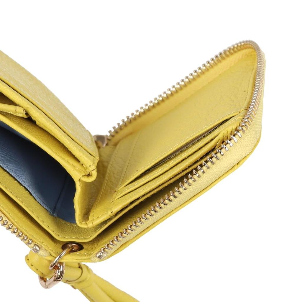 [Perke] Dot Embossed Palm Fit Strap Wallet