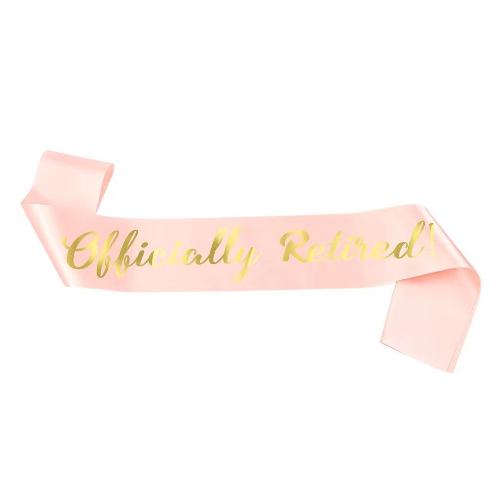 

Тиара на тему выхода на пенсию, подарок, аксессуары для вечеринки в честь церемонии выхода на пенсию, тиара-корона с надписью, ремешок, набор для награждения